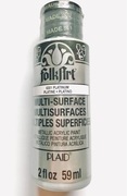 Farba metaliczna Multi-Surface - FolkArt - Platinum, 59 ml