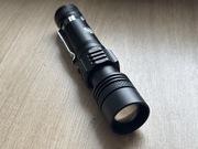 Latarka Shustar LED Micro USB czarna metalowa