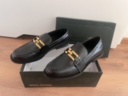 Loafersy Gino Rossi skórzane czarne 40