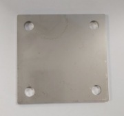 Płytka montażowa 100 x 100 x 4 mm, stal nierdzewna