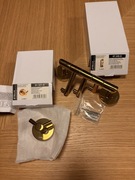 Wieszak potrójny Stella 07.330-G i podwójny 07.321-G złoty połysk nowe