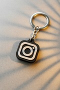 Brelok NFC Instagram z PLA – personalizowany, 3D druk, wybór koloru