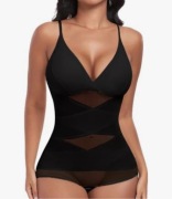 Shapewear Damskie Body Modelujące Rozmiar XL Elastyczne Oddychające