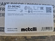 Tarcze hamulcowe metelli, toyota corolla E12, tył komplet