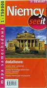 Niemcy Mapa samochodowa Demart