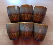 Mirostowice Zośka z pianką 6 sztuk kubek bez ucha porcelit A. Sadulski PRL