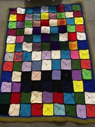 Pled z kwadracików babuni