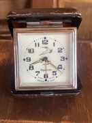 ZSRR Zegar podróżny z budzikiem, lata 70