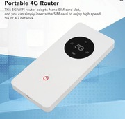 Bezprzewodowy mobilny ROUTER WIFI 5G biały USB