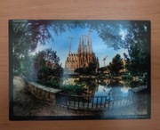 Barcelona Sagrada Familia Hiszpania pocztówka