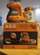 Szlifierka AEG BEX 18-125-0 z baterią 4.0 Ah i ładowarka.