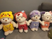 Duży miś 55 cm w stroju pokemona Pikachu, misia Tulisia i Andzi