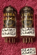2 x 6922 E88CC Tesla  Gold Pins Gain 98% dla NOS