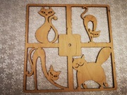 zegar decoupage-KOTY