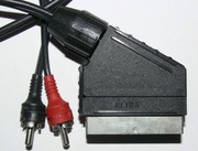 KABEL WTYK EURO SCART - 2X RCA cinch UNITRA
