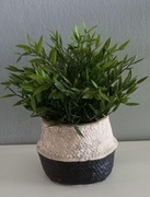 Osłonka na doniczkę, koszyk ratanowy BOHO 10 cm