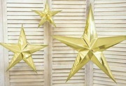 Gwiazda papierowa złota 70 cm 