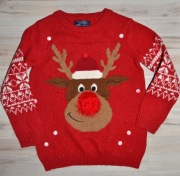 404^ Next sweter renifer 7/8 lat 122/128 cm