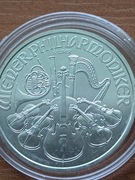 1 oz, Filharmonicy Wiedeńscy (filharmonik), Srebrna moneta, 2019