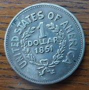 1 dolar 1851r. USA replika