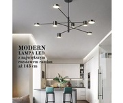 LAMPA LED MODERN 143 cm szerokości 8 ramion
