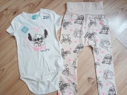 Zestaw 2 pak body spodnie Stich rozm.92 NOWE