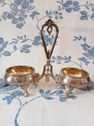 Srebrny kabaret do przypraw