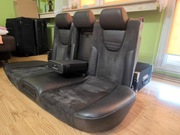 Kanapa Recaro A6  S6 RS6 C5 podgrzewane narty czarna Skóra Alcantara
