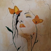 obraz akryl 40/40 Tytuł - Portret kobiety