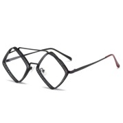 Okulary zerówki steampunk vintage wielokąt UV400