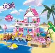 Klocki Girls Domek letniskowy 822 klocki 2w1!!!