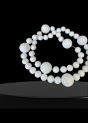 Korale naszyjnik kolia wisiorek białe Mango Massimo Dutti koraliki vintage