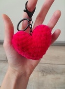 Brelok zawieszka breloczek serce serduszko Walentynki Handmade 