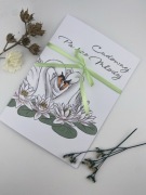 Kartka z okazji ślubu, na ślub, ręcznie rysowana, z kopertą A5