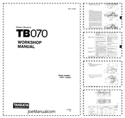 Takeuchi TB070 Service Manual Instrukcja serwisowa naprawcza