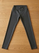 Legginsy Elnivra asymetryczny pas V-shape wysoki stan czarne M