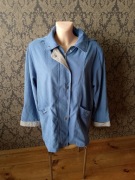 niebieska kurtka parka vintage