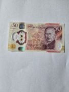Banknot 50 gbp   Polimerowy
