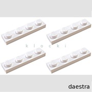 LEGO 3710 PŁYTKA 1 x 4 biały - 4 szt