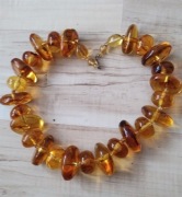 Piękne sztuczne bursztyny z żywicy vintage 