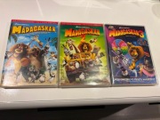 MADAGASKAR 1, 2 , 3 KOLEKCJA - stan idealny, gwarancja