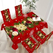 Pokrowce na krzesła 4 szt + obrus Boże Narodzenie- szybka wysyłka