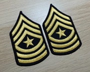 Naszywka - US Army - Sergeant Major E-9 (Blue/White) SGM - para
