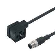 Kabel-adapter; DIN 43650 wtyk,M12 męskie; PIN: 3; IP67; 3A; 0,3m