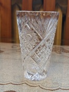 Kryształowy wazonik z okresu PRL-u + GRATIS 