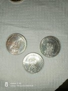 3x XXX LAT PRL 200zł 1974 r. Srebrne monety 
