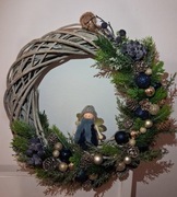 Wianek na drzwi świąteczny Boże Narodzenie wieniec 35cm stroik