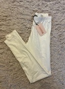 Nowe białe legginsy missguided bawełniane