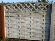 Przęsło betonowe 2m. Słupek i 4 płyty.