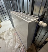 Kaloryfer grzejnik biały 100x90 cm, gładki 